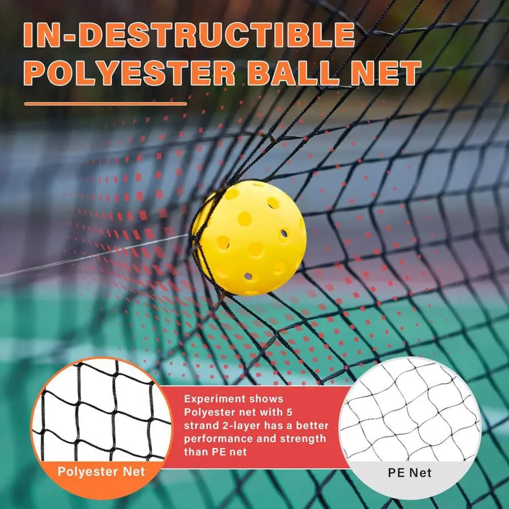 

5cm Hole Ultra-Stable Pickleball Net Simple Installation Indoor/Outdoor Regulation Size Portable Pickleball Net Replacement Part