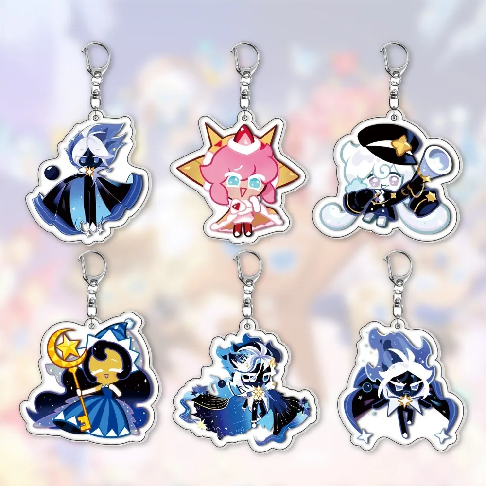 

Diy Cookie Run: Kingdom Acrylic Keychain Anime Game Peripherals Cute Cartoons Fashion Backpack Pendant Jewelry Holiday Gifts