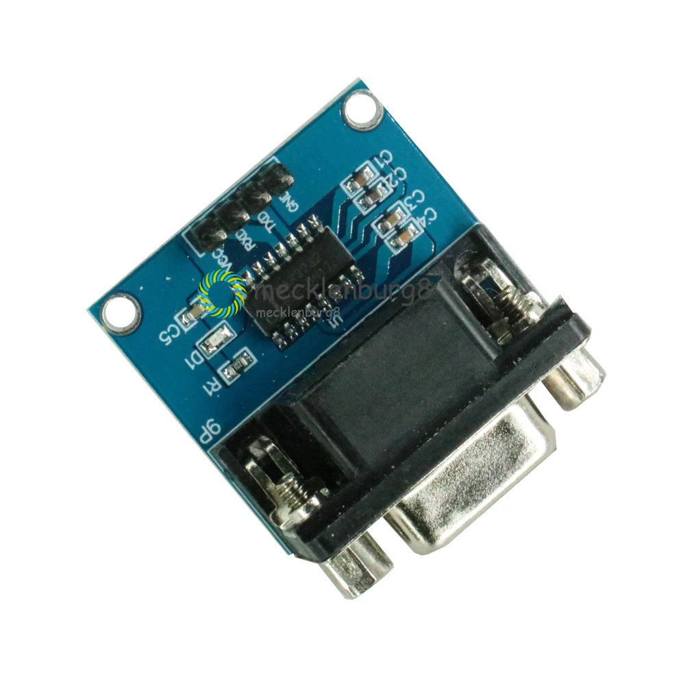 1PCS MAX3232 RS232 Serial Port to TTL Converter Module Male DB9 Connector COM Contor MAX232