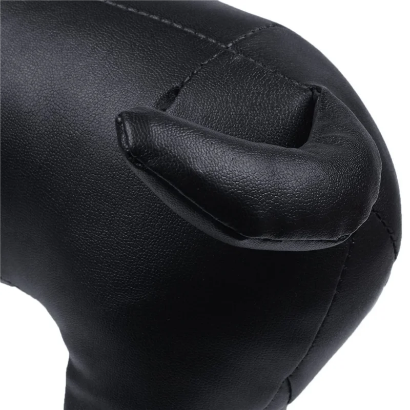 

5X Leather Dog Mannequins Standing Position Dog Models Toys Pet Animal Shop Display Mannequin Black M