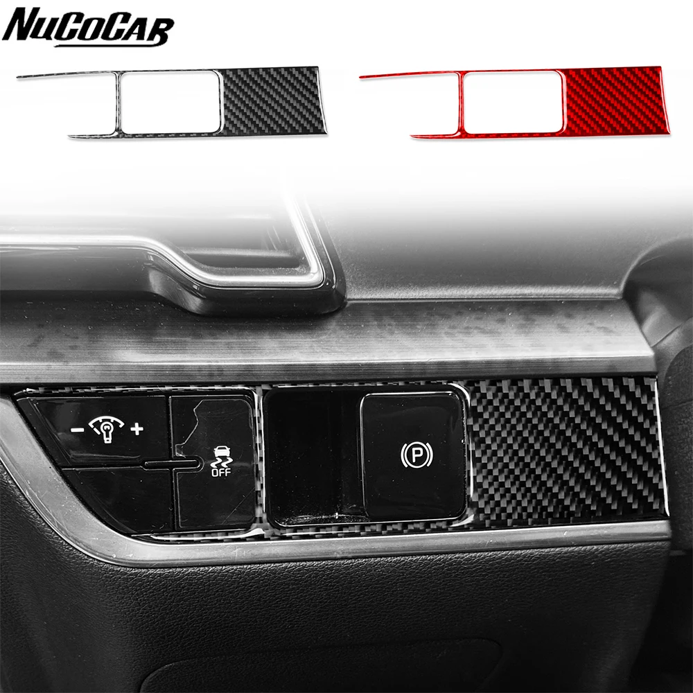 For Kia Sportage NQ5 2022-2025 Carbon Fiber Headlight switch control Frame panel Car Accessories Interior Decorative Stickers