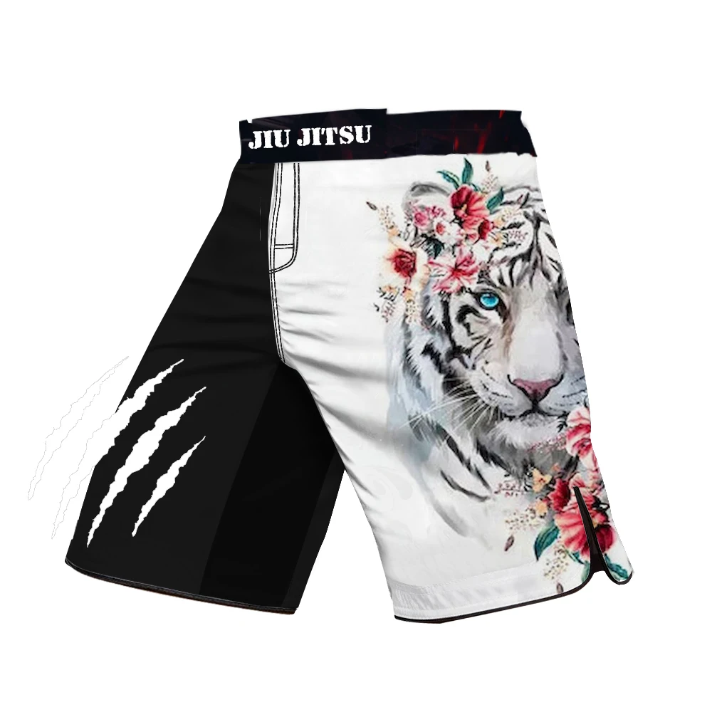 MMA Shorts Kickboxing Short Men's Fight Shorts Mixed Martial Arts BJJ Jiu Jitsu Muay Thai Pants Grappling Boxing Training Trunks