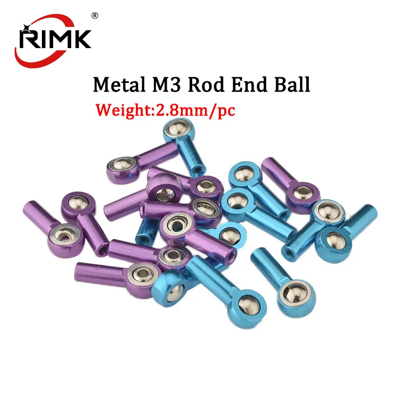 

5PCS Good Quality Metal M3 Rod End Ball End Wear Resisting Ball Joint link Rod End For RC Boat Cars Airplane ,Truck