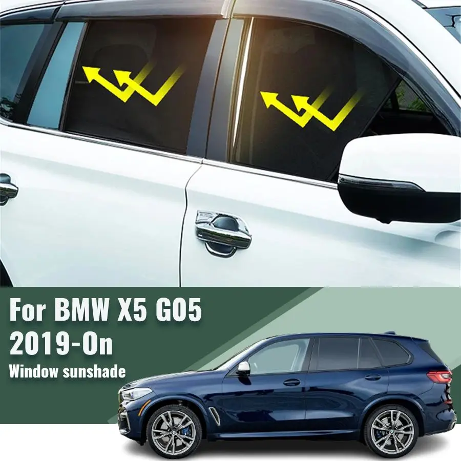 

For BMW X5 G05 2018-2023 2024 Car Sunshade Visor Front Windshield Vehicle Curtain Rear Side Baby Window Sun Shade Shield