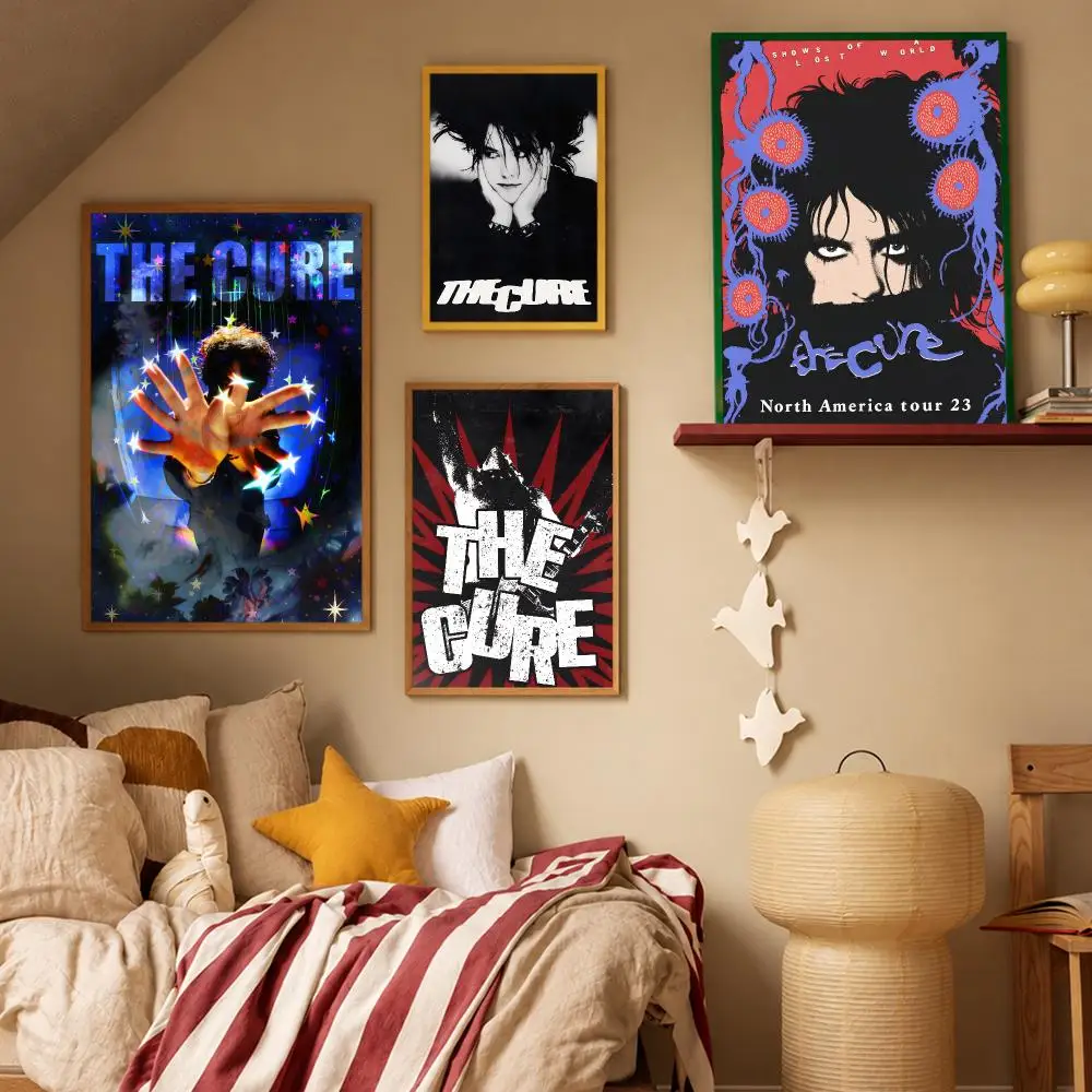 Band Rock The Cure Poster HD Waterproof Wall Art Posters Self Adhesive Bedroom Living Room Home Decor Gift