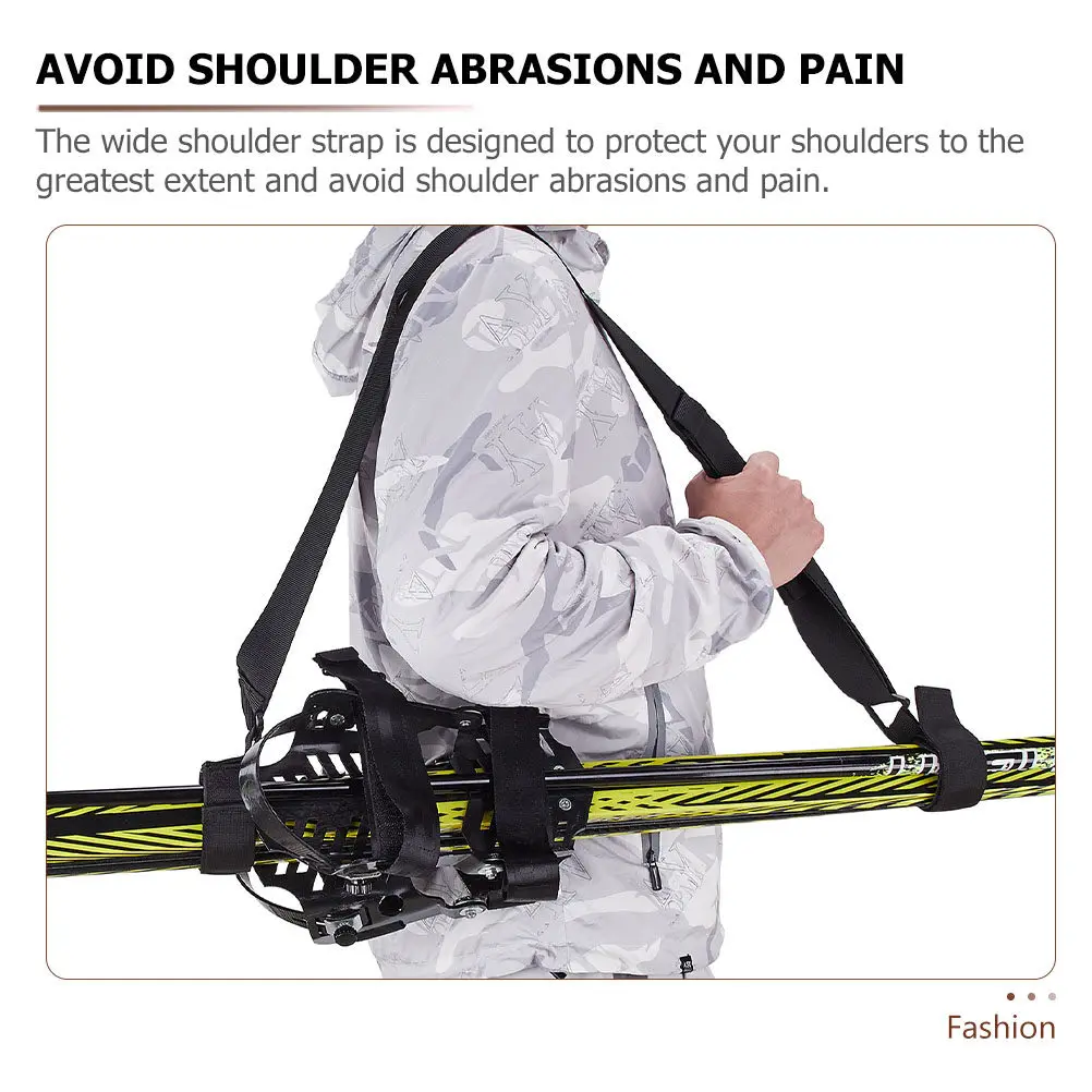 

1 шт. Широкий мягкий ремень для переноски сноуборда, высокопрочный, износостойкий, регулируемый наплечный ремень для сноуборда