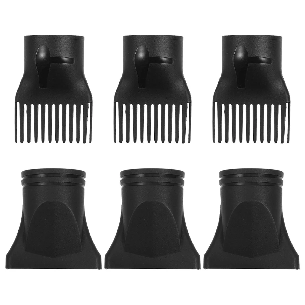 6 Pcs Hair Dryer Nozzle Modeling Diffuser Attachment for Barbershop Travel Hairdryer