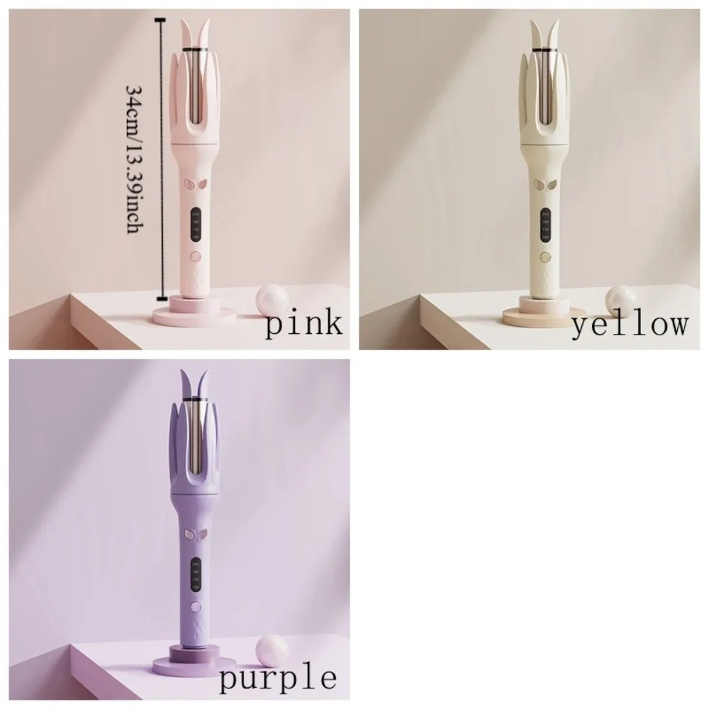 28mm 배럴 자동 헤어 컬러 세라믹 코팅 엉킴 방지 디자인 회전식 컬 아이론 빠른 스타일링 음이온 기술