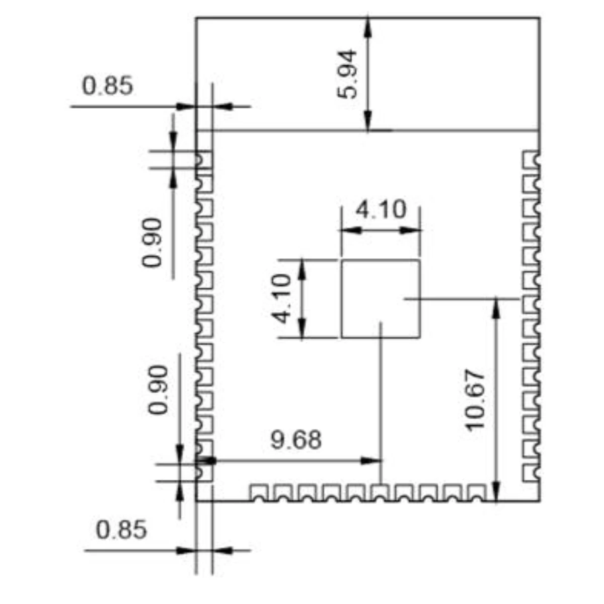 Wireless Transparent Transmission Module ESP-WROOM-32S Serial Wi-Fi Module Wi-Fi&Bluetooth ESP32 Dual-core MCU Compatible 32D/3