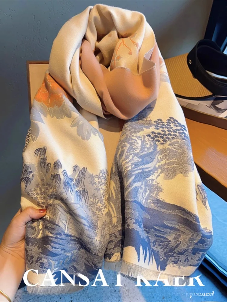 00-pure-camere-scarf-women's-autumn-winter-versatile-small-fraance-sle-double-sided-camere-awl-warmth-and-elegance