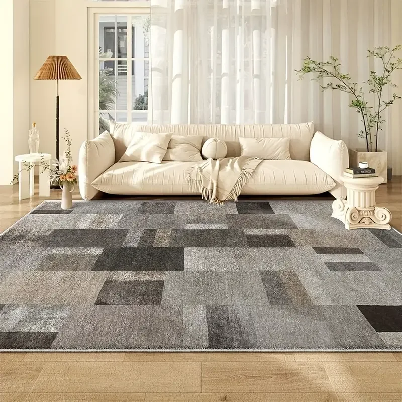VIKAMA Creme Wind Teppich Wohnzimmer Pflegeleicht Sofa Couchtisch Teppich Hause Schlafzimmer Bett Seite Antifouling Boden Kissen Kissen