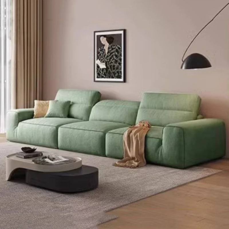 

Puffs Nordic Living Room Sofa Leather Bed Sectional Modular Living Room Sofa Accent Luxury Muebles Para El Hogar Home Furniture