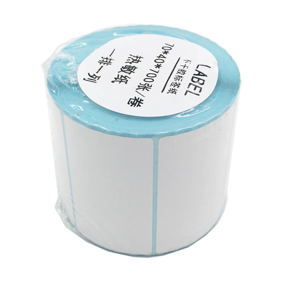 Stiker Label sekali pakai,/gulung tiga bukti termal Label kertas perekat diri cetak PaperP stiker segel stiker teh susu