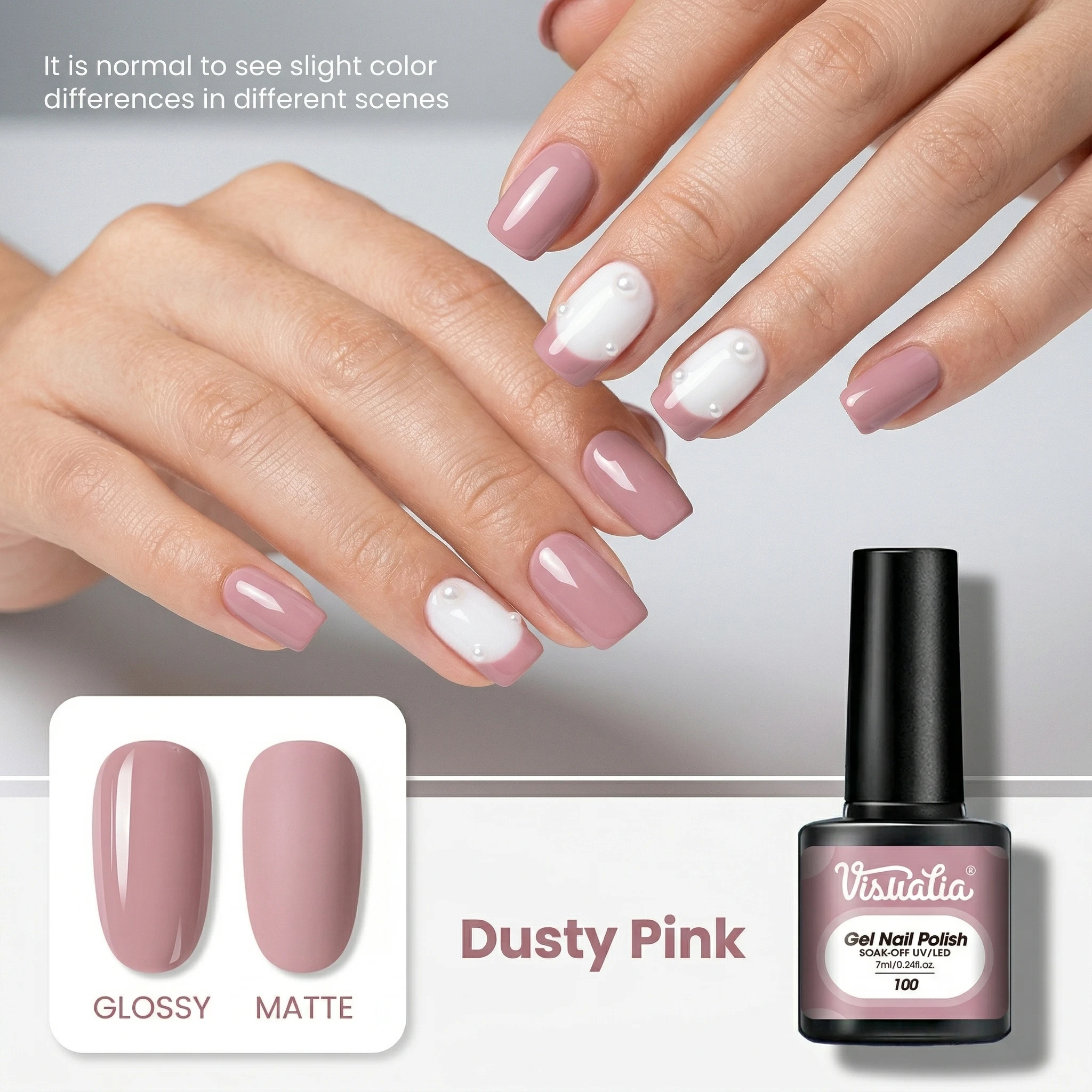 

Spring peach pink gel nail polish - fashionable nail art 7 ml LED nail gel salon women's nail art set - fashionable nail