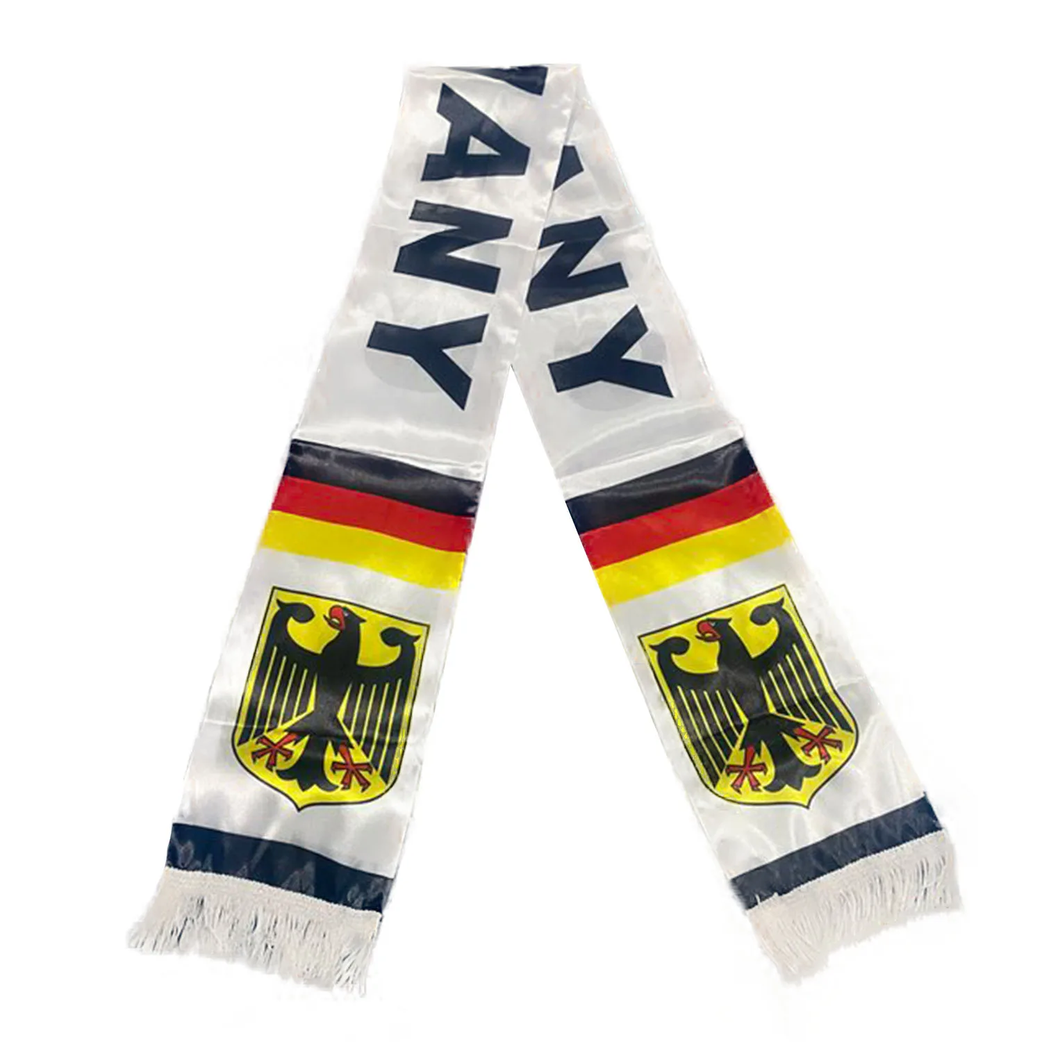 15x150cm Double Side Printing Satin Football Soccer Fans Germany Scarf flags banner