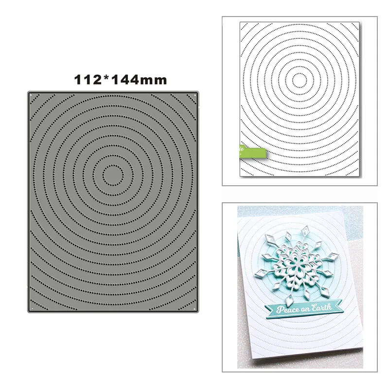 New Ripple In Rectangle Metal Cutting Die Scrapbook Template Cutting Card Making Decorative Relief Photo Album Diy Crafts