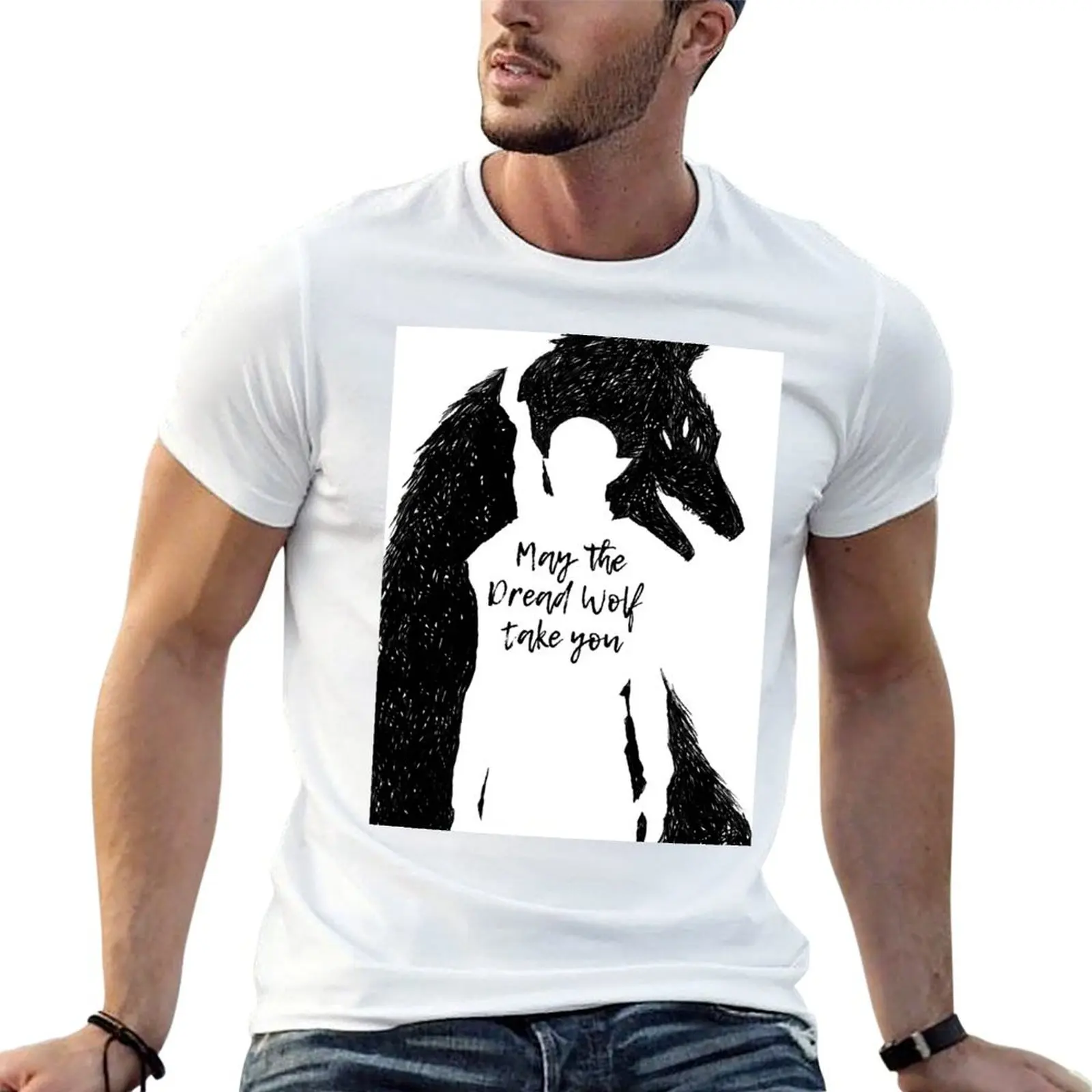 Dread Wolf II T-Shirt Casual Loose Fit Short Sleeve T-Shirt