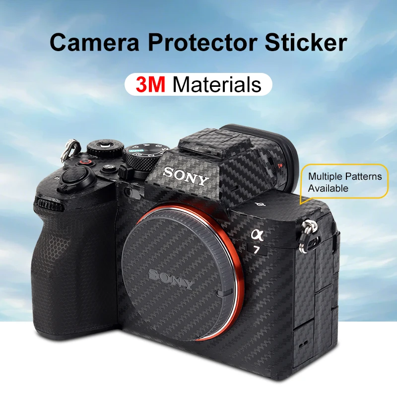 UCONS Camera Skin Sticker for Sony A7M4 Decals Camouflage Black Sweatproof Anti-scratch Protective Skin for SONY A7M4