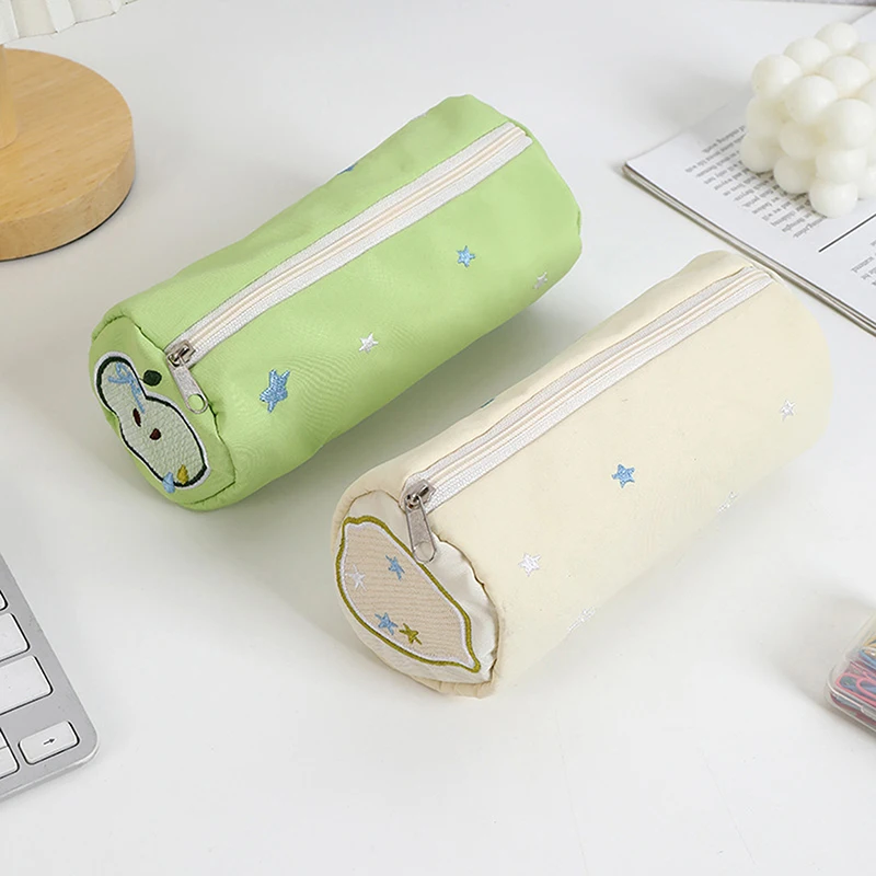 Kawaii Green Apple Cute Cake Pencil Case Storage Bag Cosmetic Bag Student Stationery School Supplies Back To School