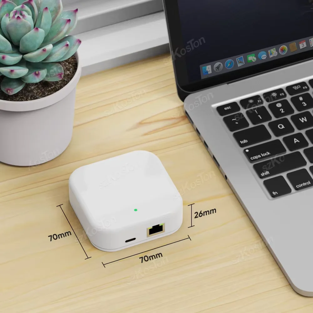 Zdjęcie 7: TTLock APP Device G3 Gateway With RJ45 Ethernet Port Smart Door Lock Wired Gateway Remote Unlock Voice Control for Alexa Google