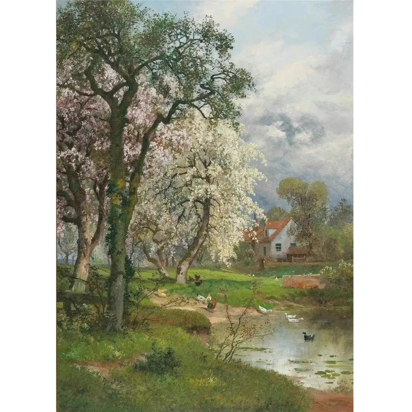 

Alois Arnegger artworks,oil painting reproduction,Hand painted oil painting on canvas,Landscape oil painting for living room ,