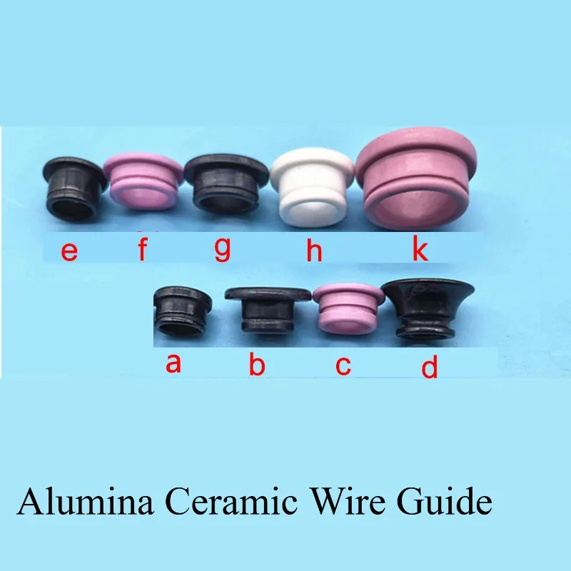 10 Pcs  Alumina Ceramic Wire Guide Tipped Wire Pass-Through Grommet Single Side Flanged Ceramic Thread Guide 8mm  15mm 22mm hole