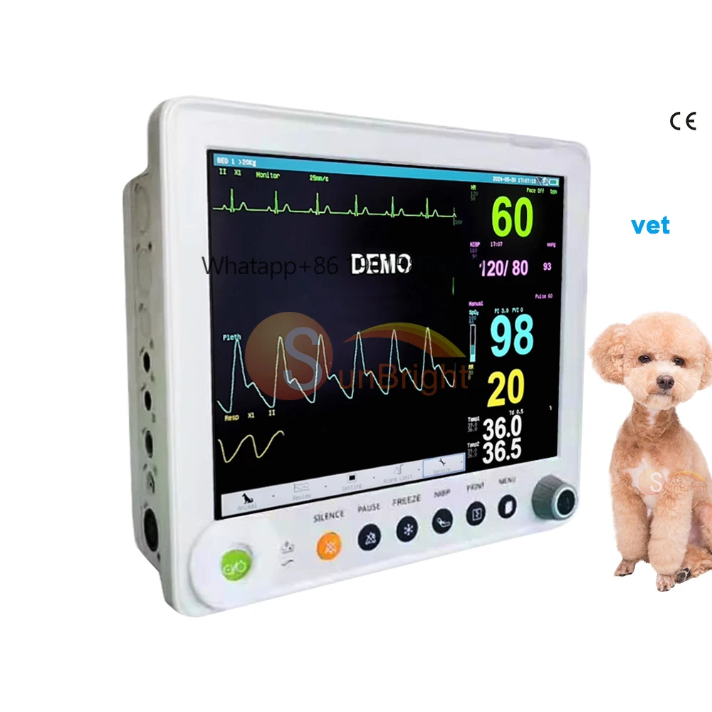 Icu Ambulance veterinary Multi-parameter touch screen Portatil SUN-601S