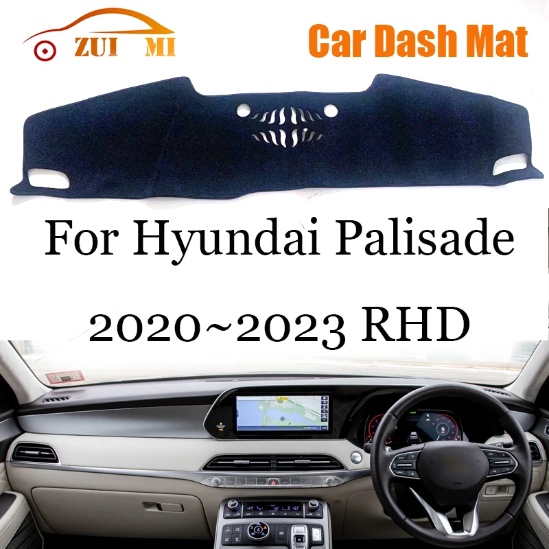 ZUIMI Dashboard Cover Dash Mat Dashmat For Hyundai Palisade 2020~2023 LHD RHD Dash Board Cover Pad Sun Shade Directly Lay It Out