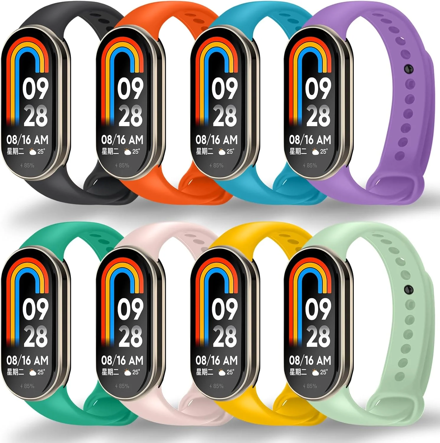 �y�Z�[�����zXiaomi Mi Band 10 9 8�p�V���R���X�g���b�v NFC�X�|�[�c���o�[�u���X���b�g Pulseira Correas Xiaomi�X�}�[�g�o���h 10 9 8 �A�N�Z�T���[