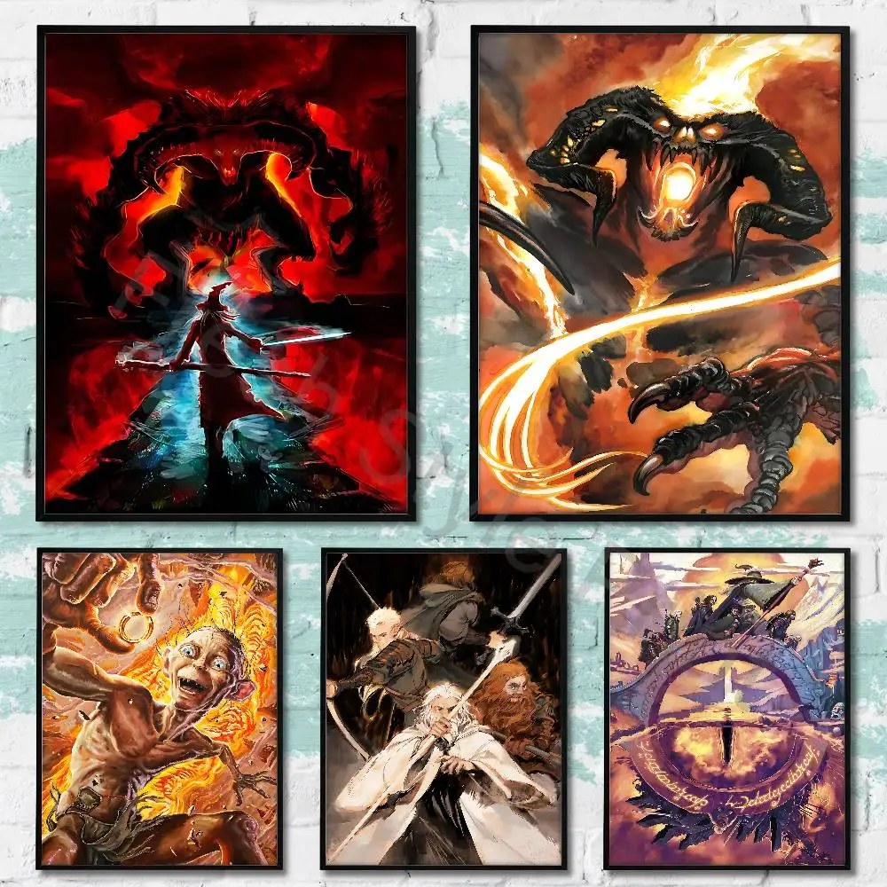 

L-Lords of the R-RingES-S Poster Waterproof HD Wall Art Decal Self-Adhesive Aesthetic Decor For Home Living