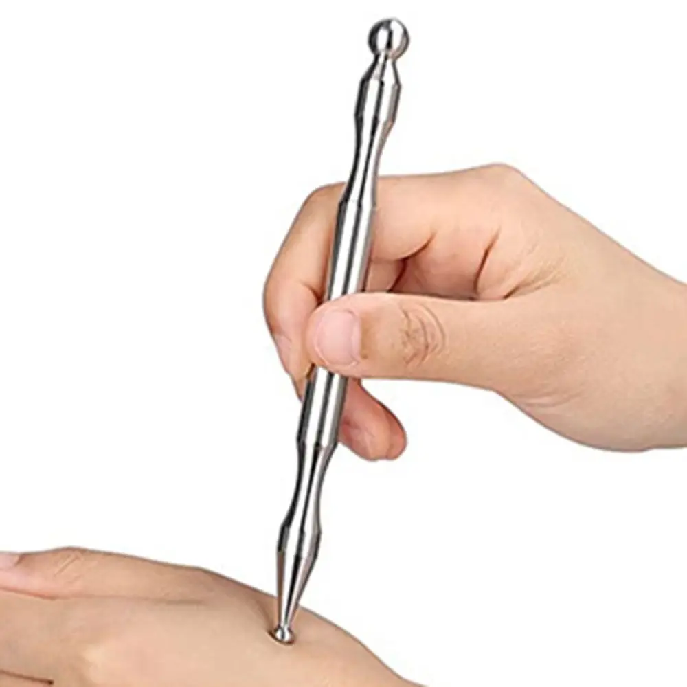 Stainless Steel Acupuncture Pen Dredge Meridians Wrinkle Removing Reflex Therapy Stimulator Face Lifting Tightening