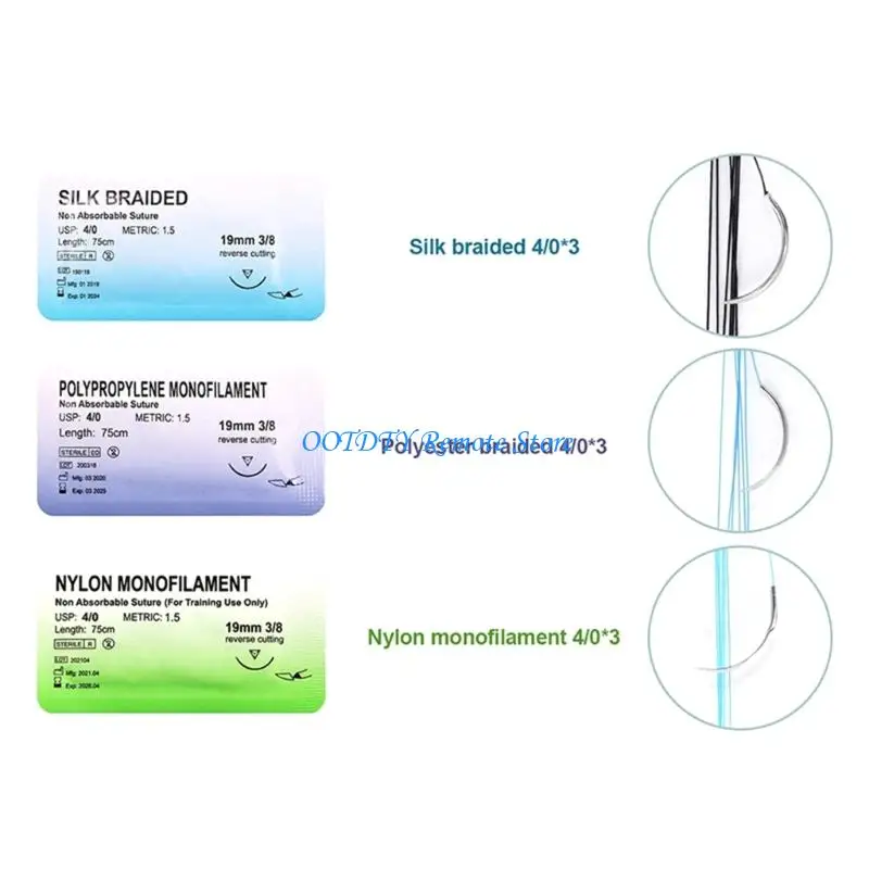 Soft Silicone And Strong Metal Suture Practice Training Equipment Set For Comprehensive Medicals Practice And Durability