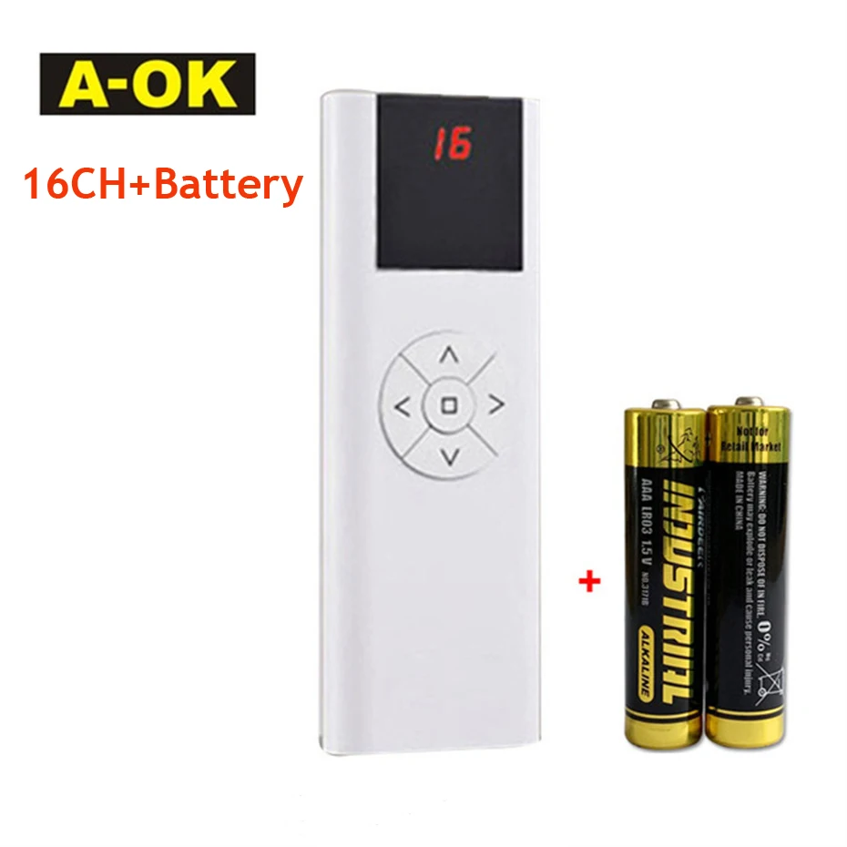 A-OK AC114 01/02/06/16 Kênh Cầm Tay Không Dây Phát Cho Một OK RF433 Curtian Máy/Hình Ống Xe Máy bộ Điều Khiển Từ Xa Cho Nhà