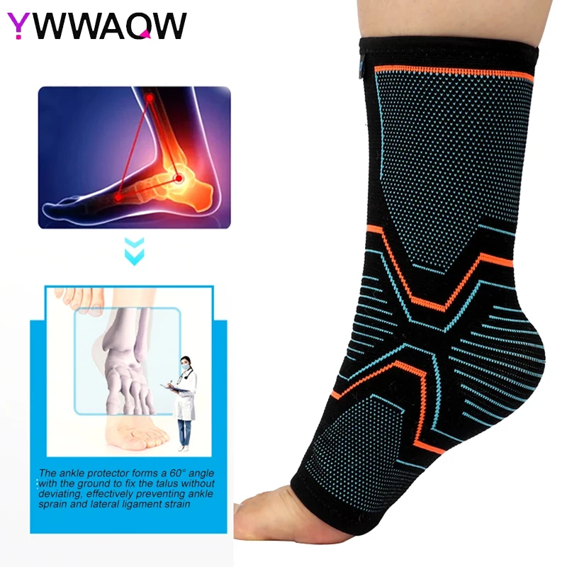 1Pcs Sport Ankle Supporter Ankle Brace Compression Support Sleeve Elastic Bandage Foot brace Sports Running Socks