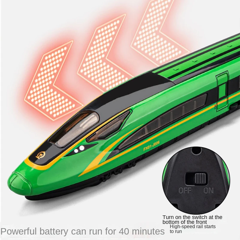 Remote controlled high-speed train, Chinese train simulation alloy model toy