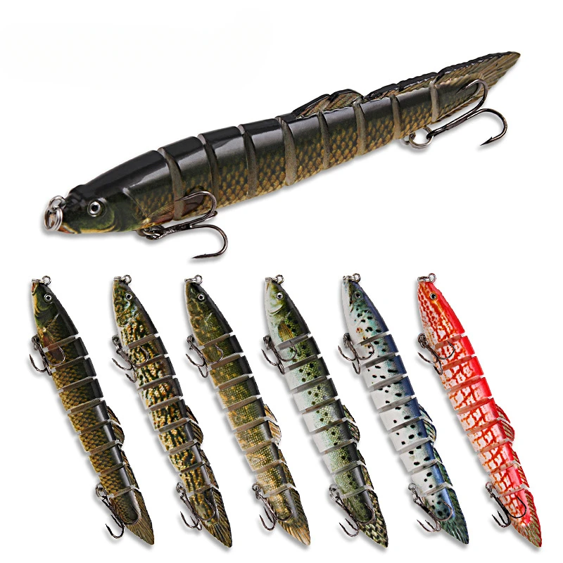 

10/14cm Sinking Wobblers Fishing Lures Jointed Crankbait Swimbait 8 Segment Hard Artificial Bait For Fishing Tackle Lure