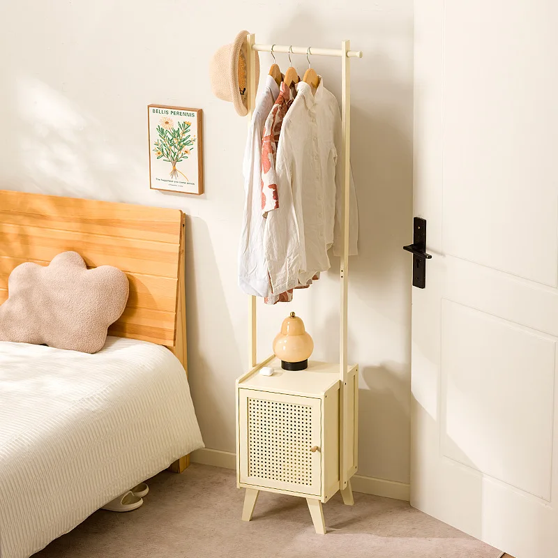 Hanger floor to ceiling bedroom bedside hanger indoor household vertical clothes storage rack bedside