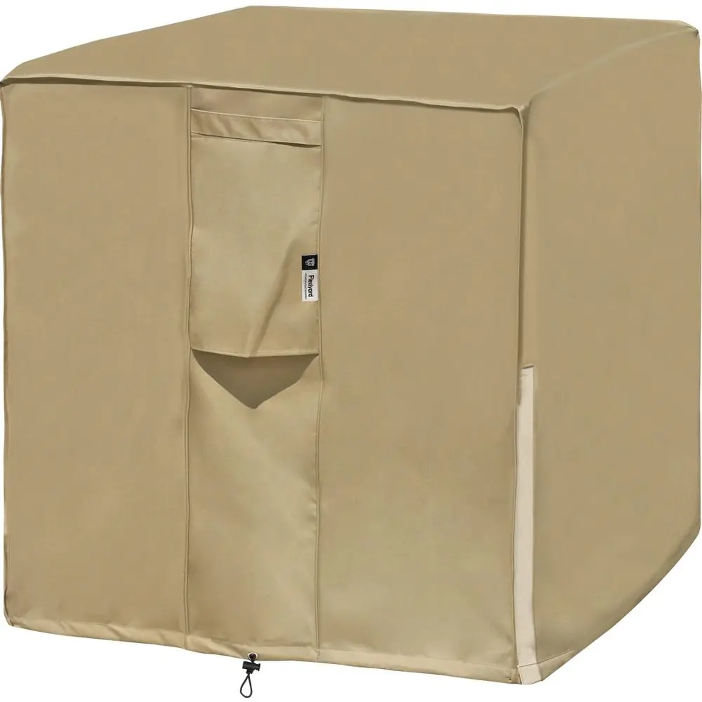 

34 x 34 Outdoor Central AC Unit Cover, Waterproof 600D Canvas, Square Patio Furniture Protection