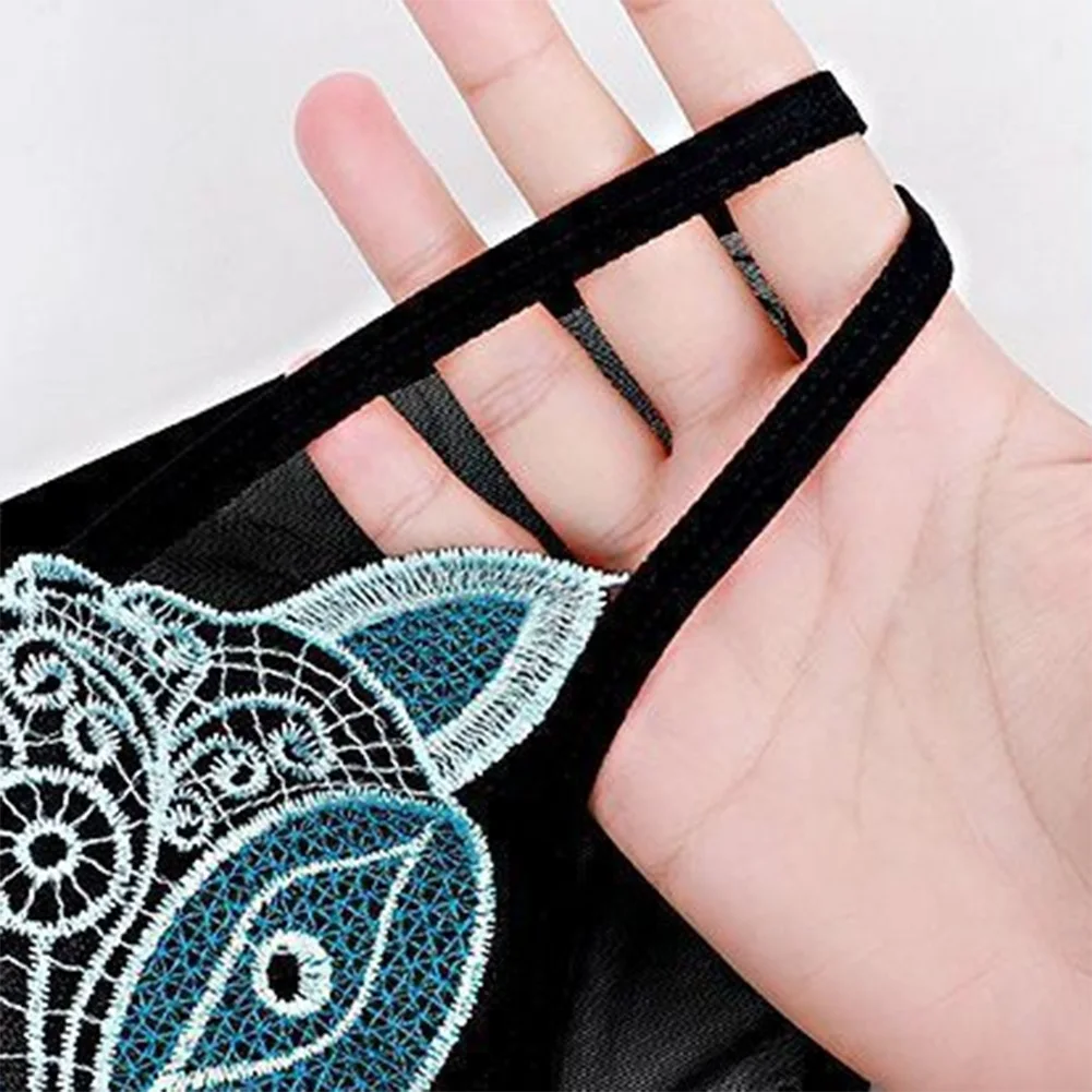 Atmungsaktives Spitzennetz „How To Choose Proper“, besticktes Höschen, Artikelbedingungen, Artikelbeschreibung, Artikelstoff M XL