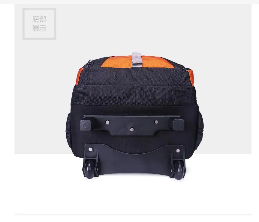 Aoking Trolley Backpack Business Travel Luggage Trolley Bags Water Proof  Students School trolley bag Rolling Wheeled Backpack