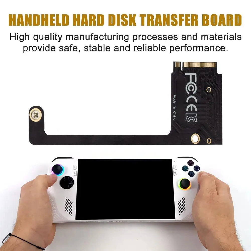 For ASUS Rog Ally Handheld Transfer Board PCIE4.0 90 Degrees M2 Transfercard For SSD Memory Card Adapter Converter Accessories