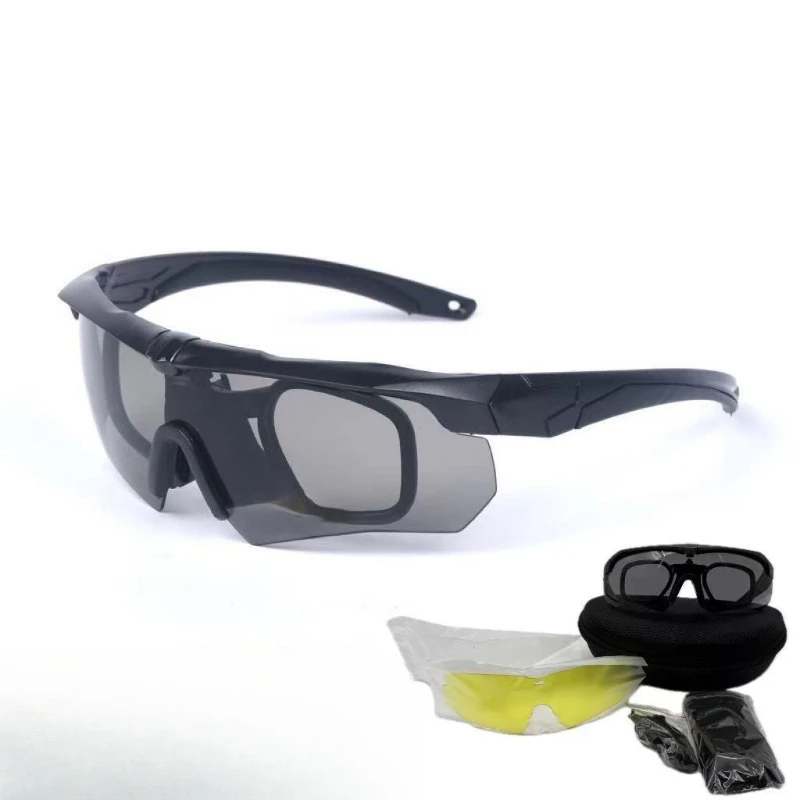 

New Tactical Military Goggles Ballistic Anti-Impact, Crossbow Shooting Glasses, Windproof Dustproof UV400 Protection