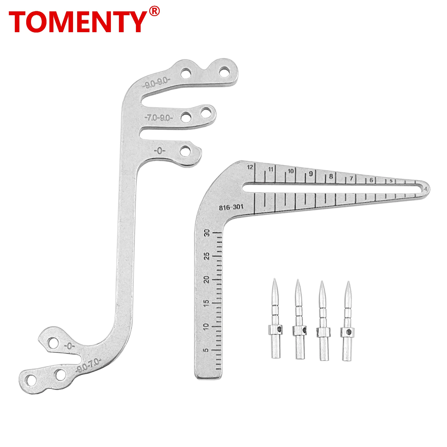 

Dental Implant Guide Set Oral Planting Locator Positioning Guide Drilling Positioning Ruler Angle Ruler Implant Tools Dentist