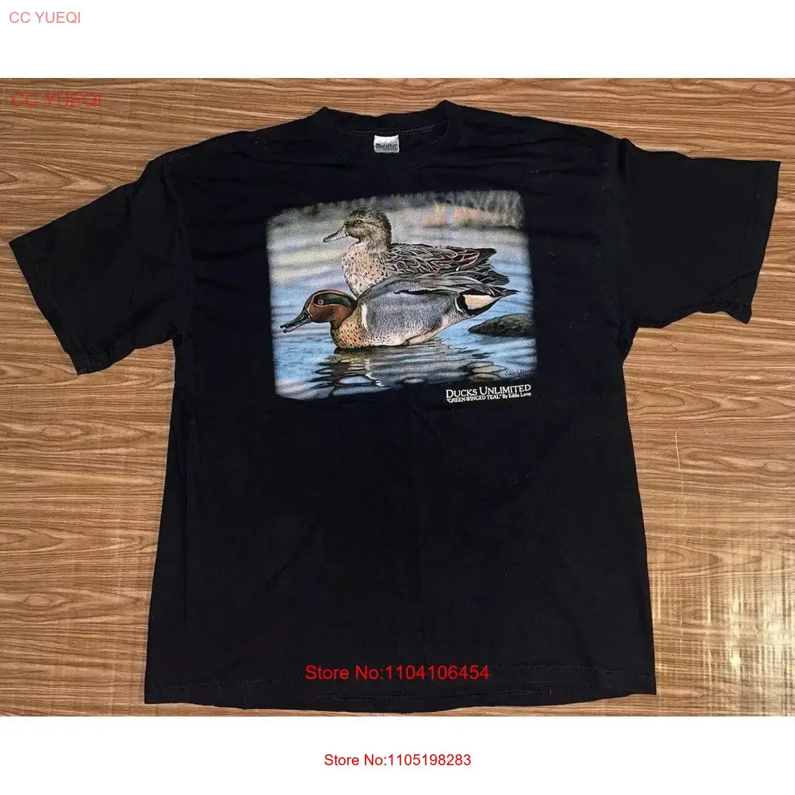 

Футболка VTG Ducks Unlimited Green Winged Teal Bird Eddie Leroy XL, винтажная стираная мягкая уличная одежда с рисунком, растянутая слегка