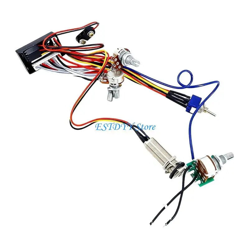 

G6DE Multifunctional Plastic Amplifier Wiring Control Plate Wiring Suitable for Electric Guitar and Bass with Noise Reduction