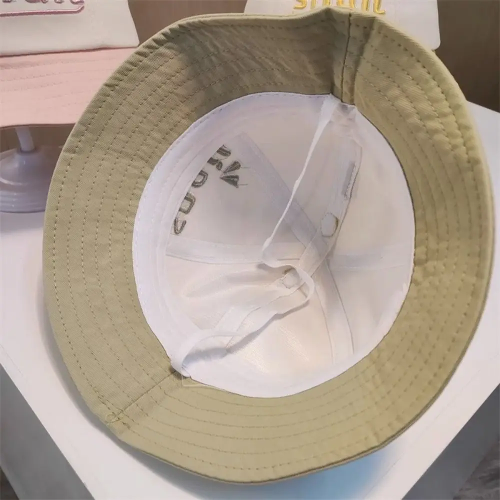 Lente cartoon slak baby emmer hoed embroiderey effen kleur baby visser hoed zonnebrandcrème ademend pasgeboren zonnehoed streetwear