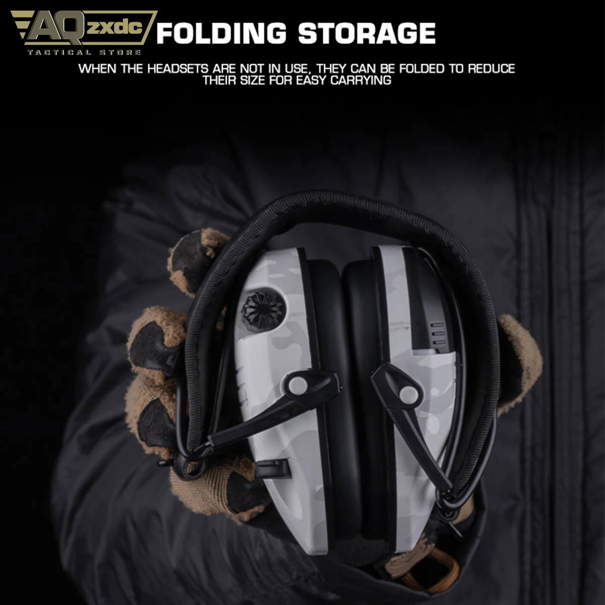 Tactical Shooting Training Noise Reduction Headphones 2.5mm Interface Shooting Range Training Eadphones