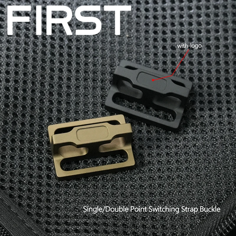 Tactical POI HKR-2N1 Single Double Point Straps Button Rifle QD Sling Compatible Triglide Mount Adapter Airsoft Weapon Accessory