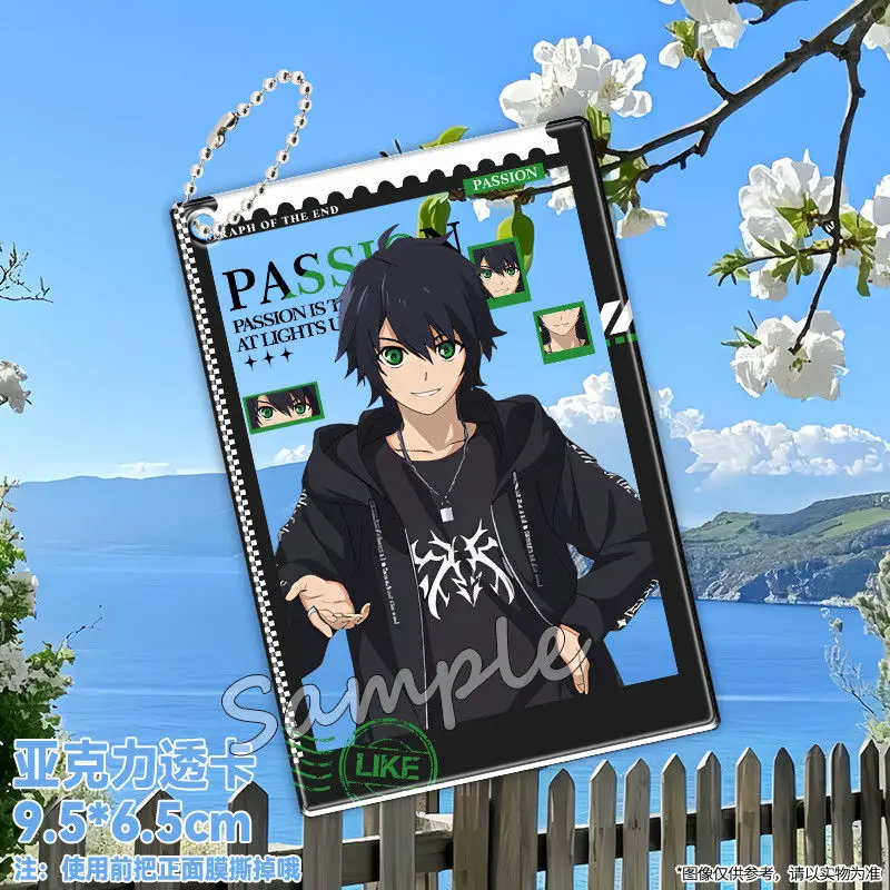 アニメ終わりのセラフ百夜ミカエラコスプレ写真小道具 Diy 漫画新アクリル透明カードカードクリスマスギフト