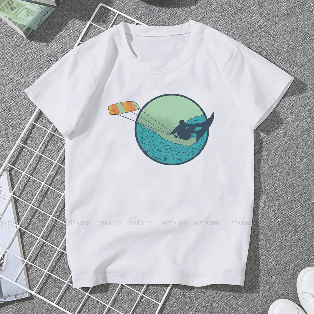 Kitesurfing Kiteboarding Sports Funny Crewneck TShirts Waves Essential Personalize 4XL 5XL Homme T Shirt New Trend Clothing